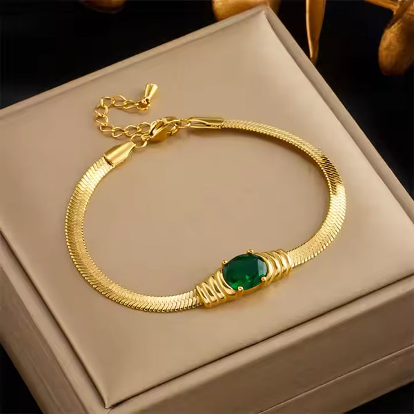 Green Emerald Bracelet