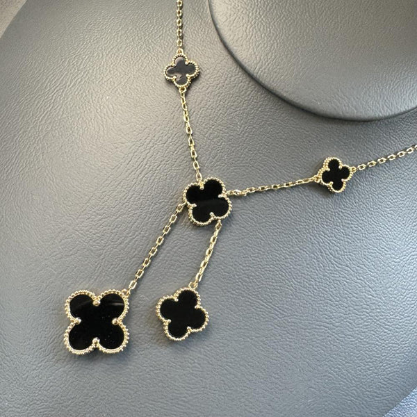Black Clover Drop Necklace
